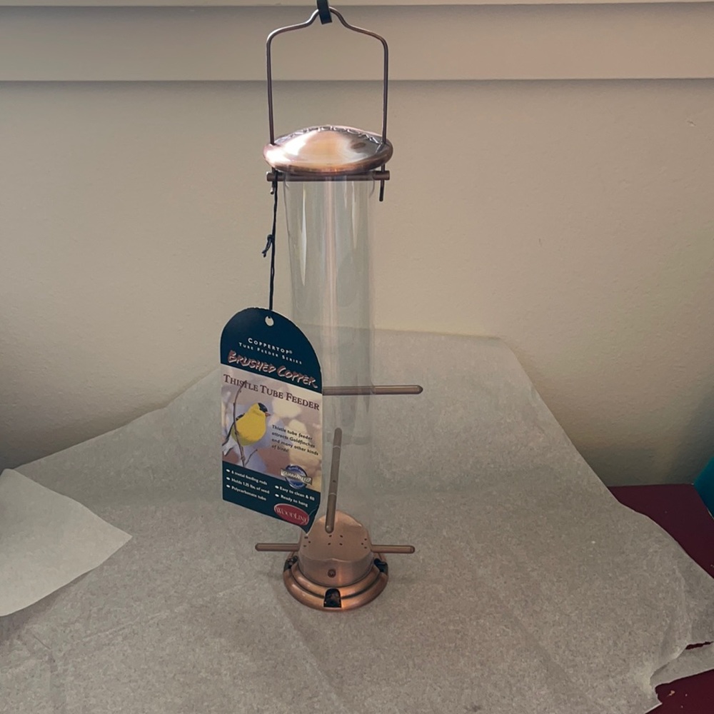 Copper Thistle Tube Feeder